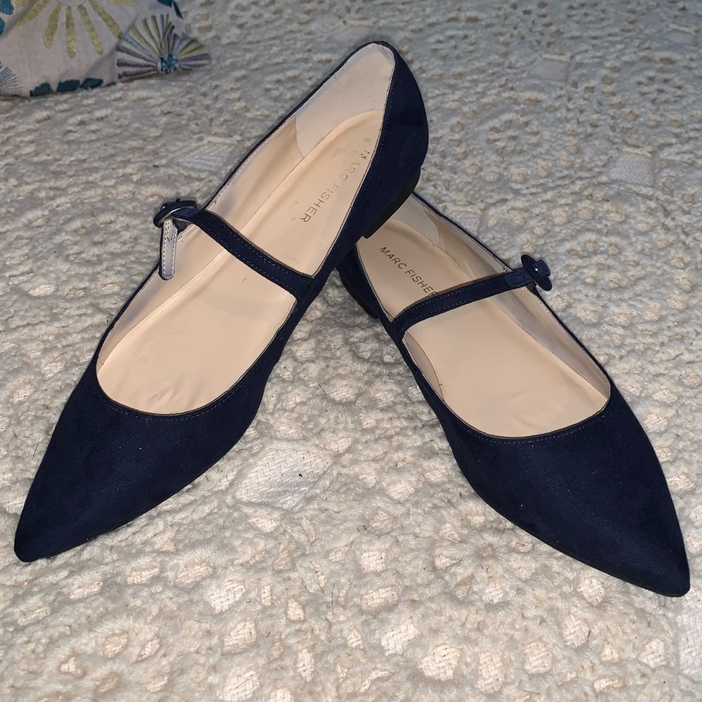 Marc Fisher Navy Blue Flats Size 8